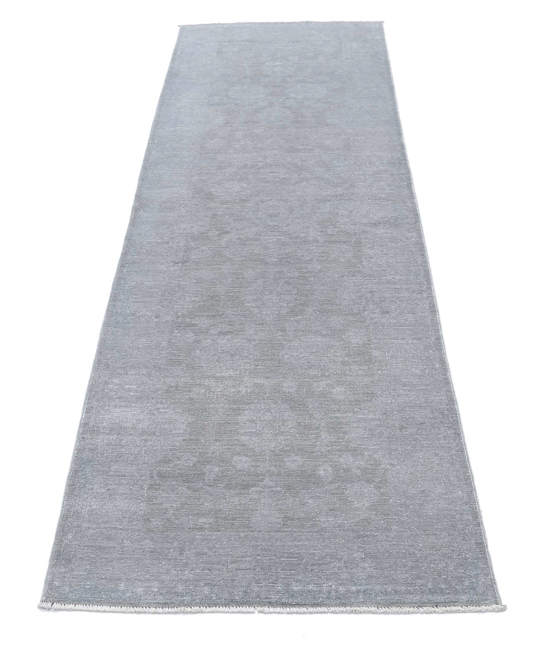 Overdye 2'7'' X 8'3'' Hand-Knotted Wool Rug 2'7'' x 8'3'' (78 X 248) / Grey / N/A