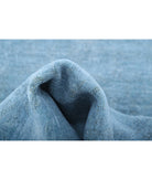 Overdye 2'4'' X 6'9'' Hand-Knotted Wool Rug 2'4'' x 6'9'' (70 X 203) / Teal / Teal