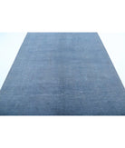 Overdye 6'7'' X 9'10'' Hand-Knotted Wool Rug 6'7'' x 9'10'' (198 X 295) / Blue / Blue