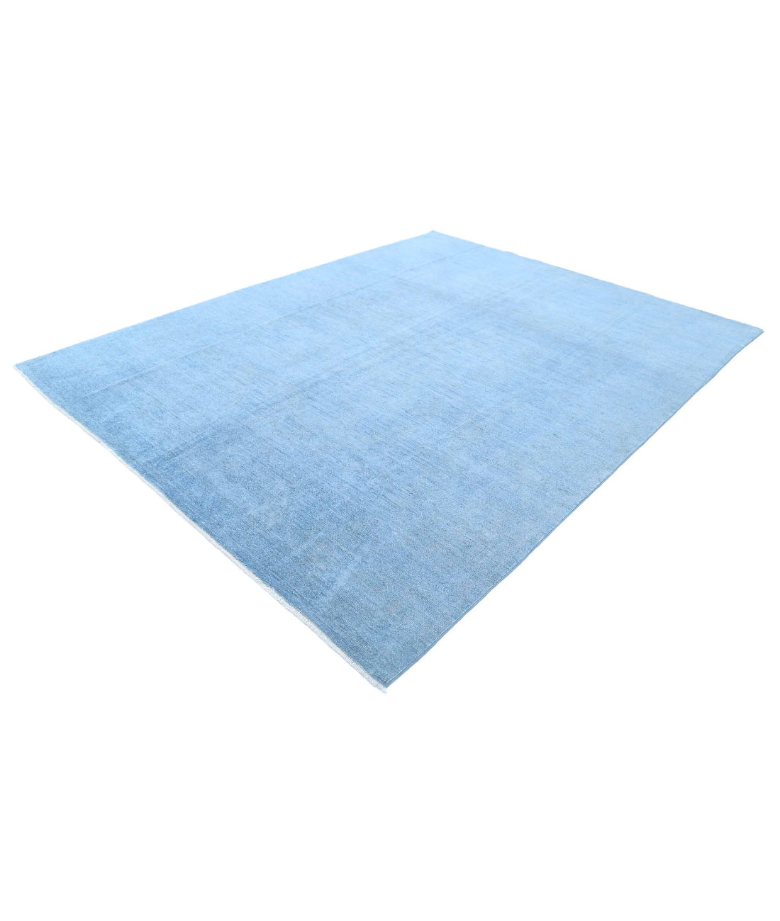 Overdye 7'11'' X 10'3'' Hand-Knotted Wool Rug 7'11'' x 10'3'' (238 X 308) / Blue / N/A