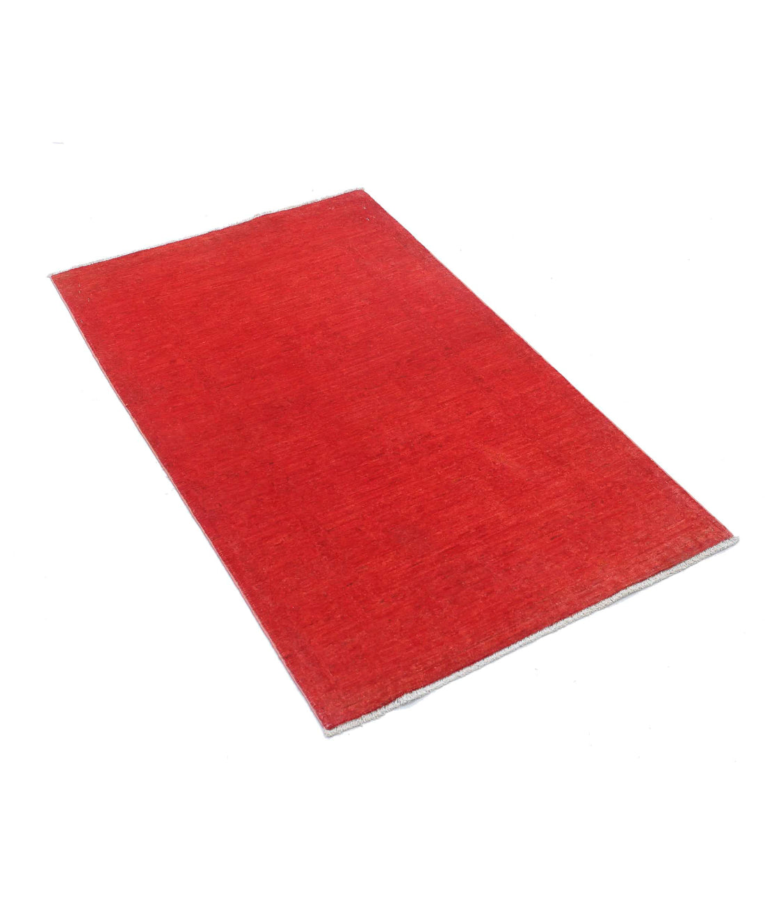 Overdye 2'7'' X 4'2'' Hand-Knotted Wool Rug 2'7'' x 4'2'' (78 X 125) / Red / N/A