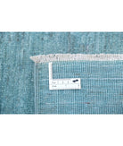 Overdye 8'0'' X 9'9'' Hand-Knotted Wool Rug 8'0'' x 9'9'' (240 X 293) / Teal / Teal