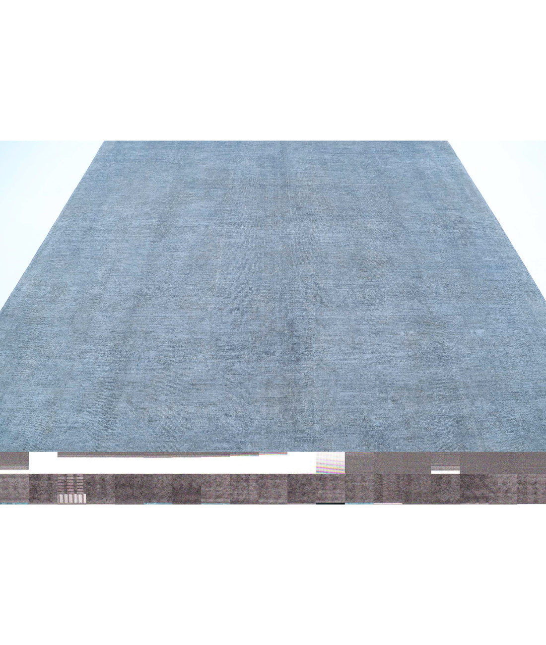 Overdye 8'5'' X 9'8'' Hand-Knotted Wool Rug 8'5'' x 9'8'' (253 X 290) / Blue / N/A