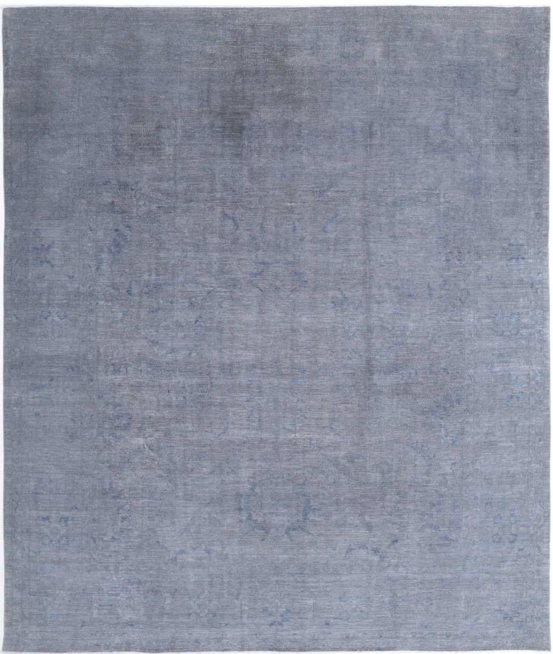 Overdye 11'7'' X 13'9'' Hand-Knotted Wool Rug 11'7'' x 13'9'' (348 X 413) / Grey / Grey