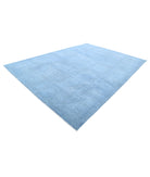Overdye 9'9'' X 13'8'' Hand-Knotted Wool Rug 9'9'' x 13'8'' (293 X 410) / Blue / Blue
