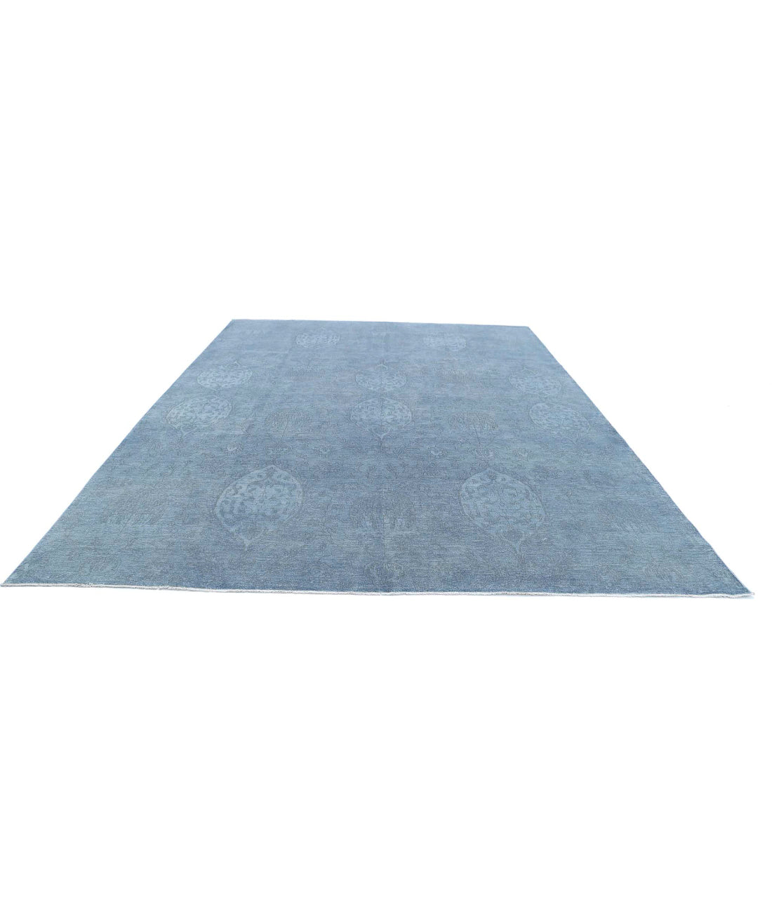 Overdye 10'0'' X 13'5'' Hand-Knotted Wool Rug 10'0'' x 13'5'' (300 X 403) / Grey / Blue