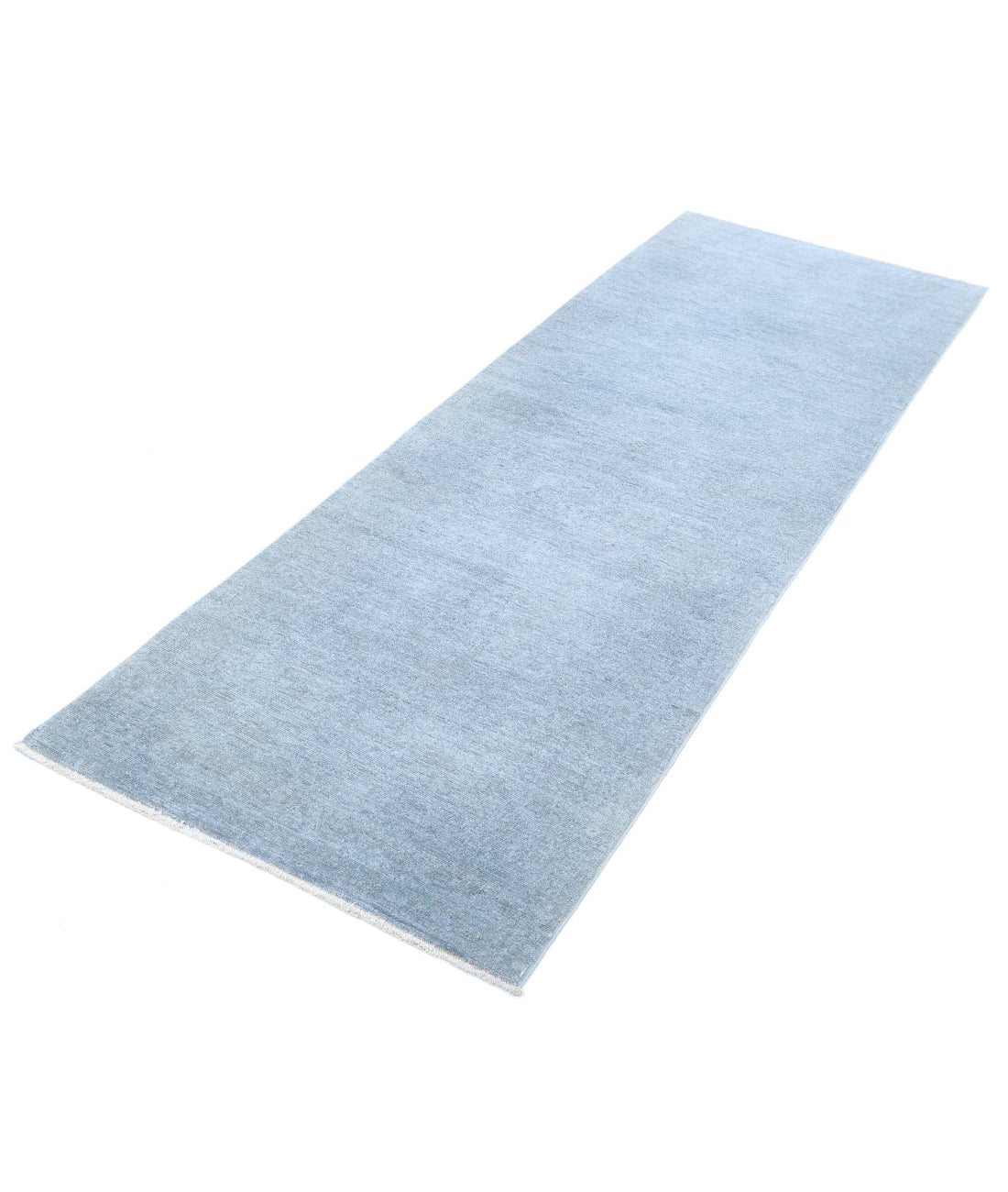 Overdye 2'8'' X 7'7'' Hand-Knotted Wool Rug 2'8'' x 7'7'' (80 X 228) / Grey / Grey