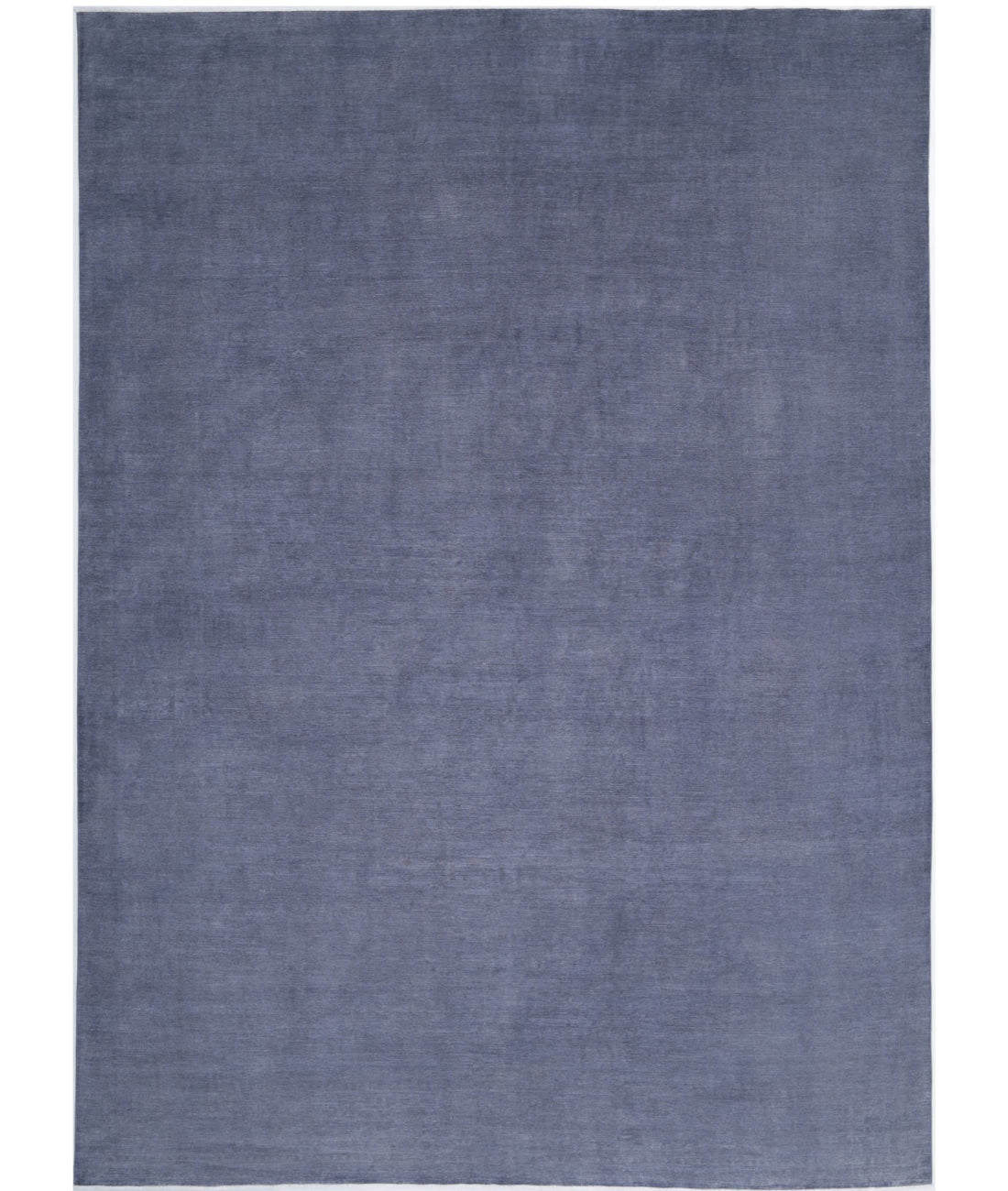 Overdye 12'5'' X 17'3'' Hand-Knotted Wool Rug 12'5'' x 17'3'' (373 X 518) / Grey / Grey