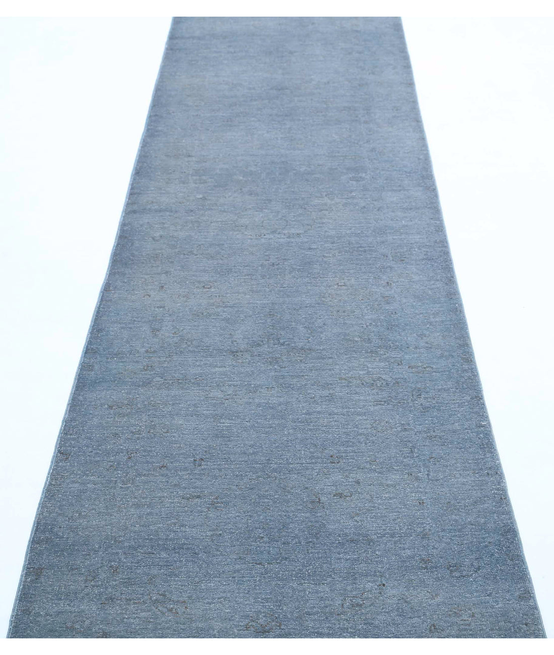 Overdye 2'7'' X 10'5'' Hand-Knotted Wool Rug 2'7'' x 10'5'' (78 X 313) / Grey / Grey