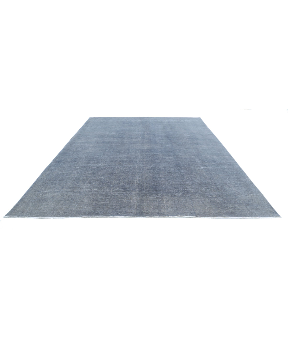 Overdye 9'9'' X 13'1'' Hand-Knotted Wool Rug 9'9'' x 13'1'' (293 X 393) / Grey / Grey