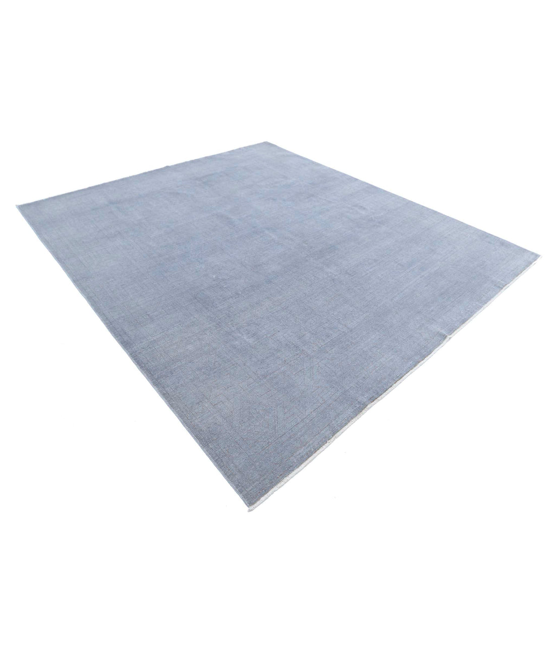 Overdye 7'11'' X 9'1'' Hand-Knotted Wool Rug 7'11'' x 9'1'' (238 X 273) / Grey / Grey