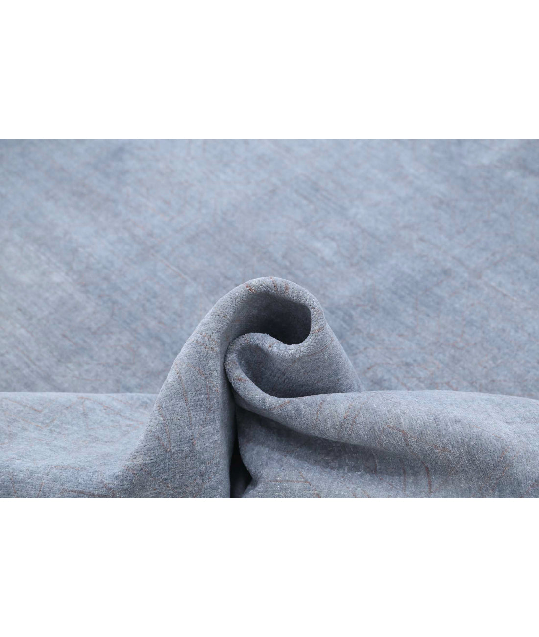 Overdye 7'11'' X 9'1'' Hand-Knotted Wool Rug 7'11'' x 9'1'' (238 X 273) / Grey / Grey