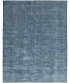 Overdye 8'11'' X 11'6'' Hand-Knotted Wool Rug 8'11'' x 11'6'' (268 X 345) / Blue / Grey