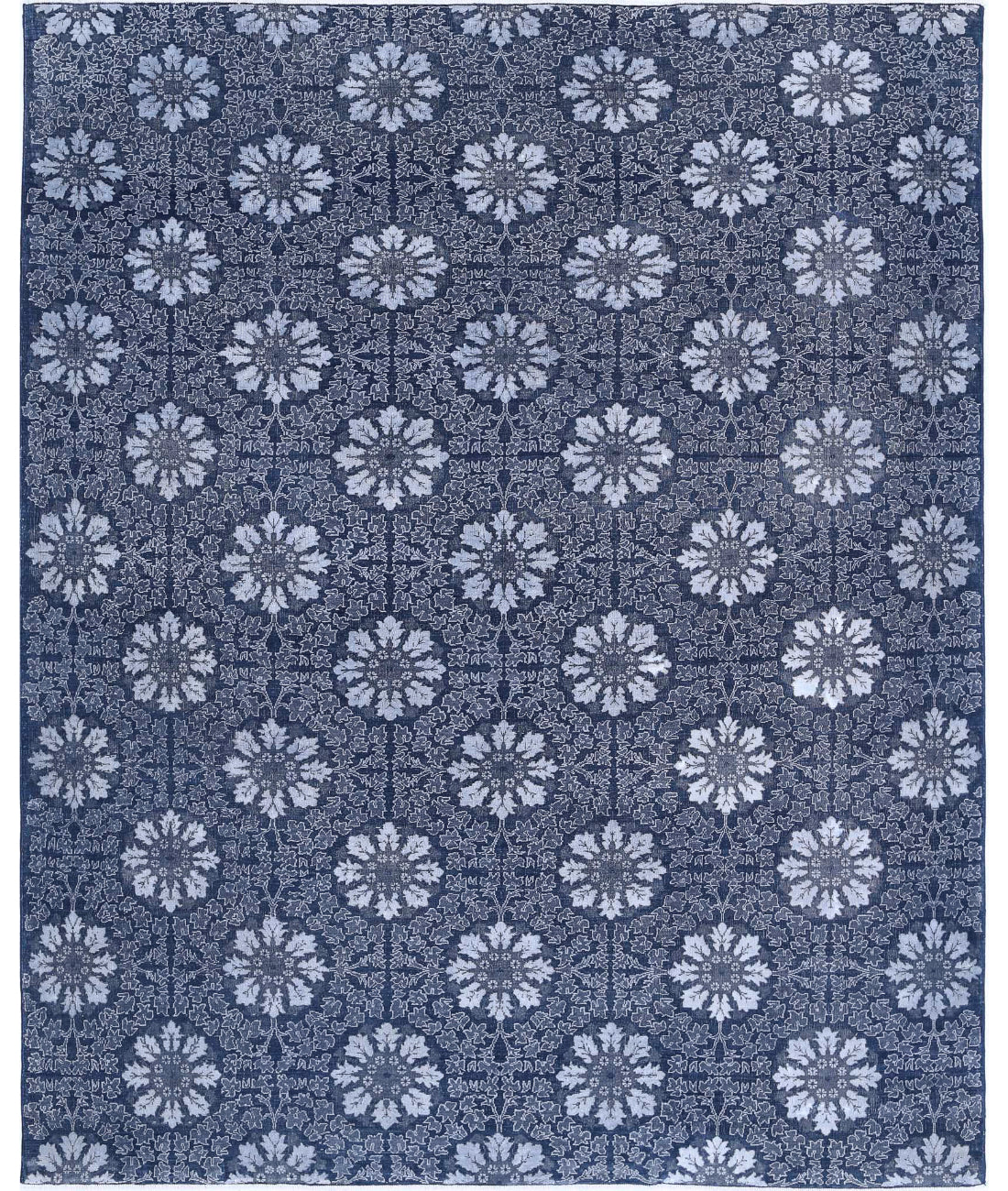 Artemix 7'9'' X 9'11'' Hand-Knotted Wool-Cotton Rug 7'9'' x 9'11'' (233 X 298) / Blue / Grey