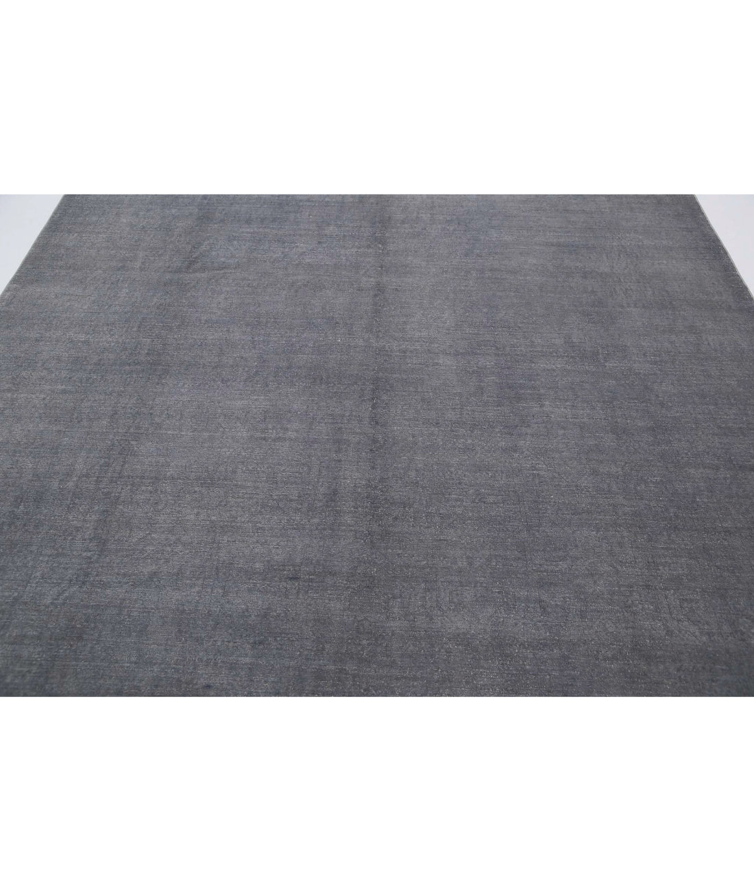 Overdye 8'1'' X 9'4'' Hand-Knotted Wool Rug 8'1'' x 9'4'' (243 X 280) / Grey / Grey