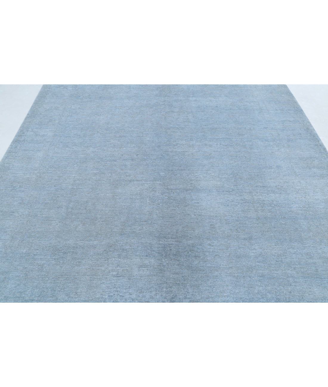 Overdye 8'0'' X 9'7'' Hand-Knotted Wool Rug 8'0'' x 9'7'' (240 X 288) / Blue / Blue