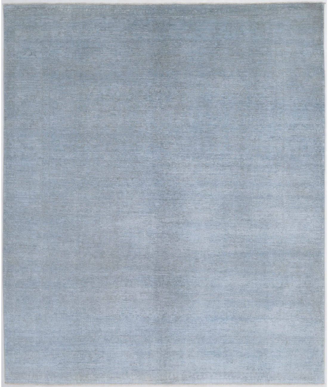 Overdye 8'0'' X 9'7'' Hand-Knotted Wool Rug 8'0'' x 9'7'' (240 X 288) / Blue / Blue