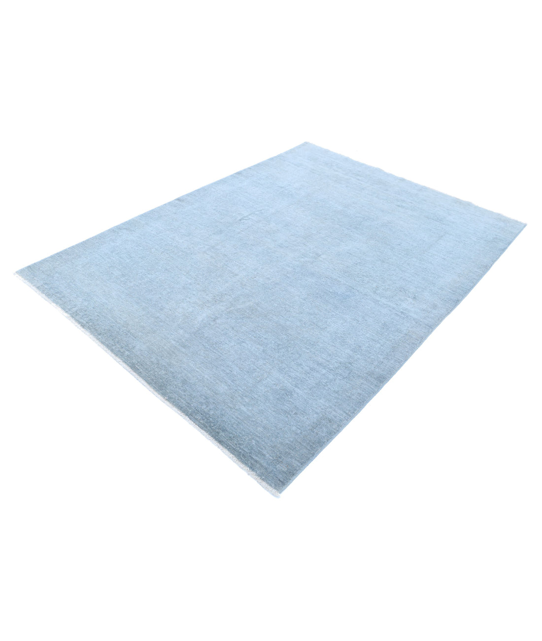 Overdye 5'2'' X 6'11'' Hand-Knotted Wool Rug 5'2'' x 6'11'' (155 X 208) / Blue / N/A