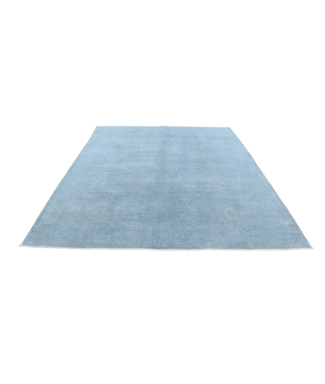 Overdye 7'11'' X 9'8'' Hand-Knotted Wool Rug 7'11'' x 9'8'' (238 X 290) / Blue / N/A