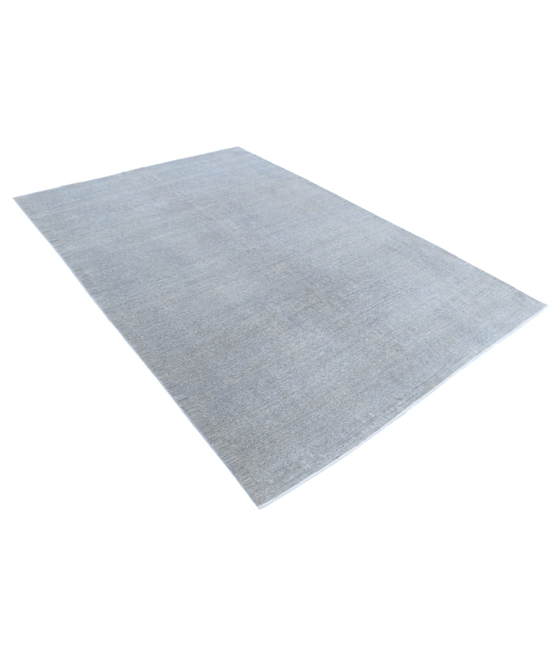 Overdye 6'0'' X 8'11'' Hand-Knotted Wool Rug 6'0'' x 8'11'' (180 X 268) / Grey / N/A