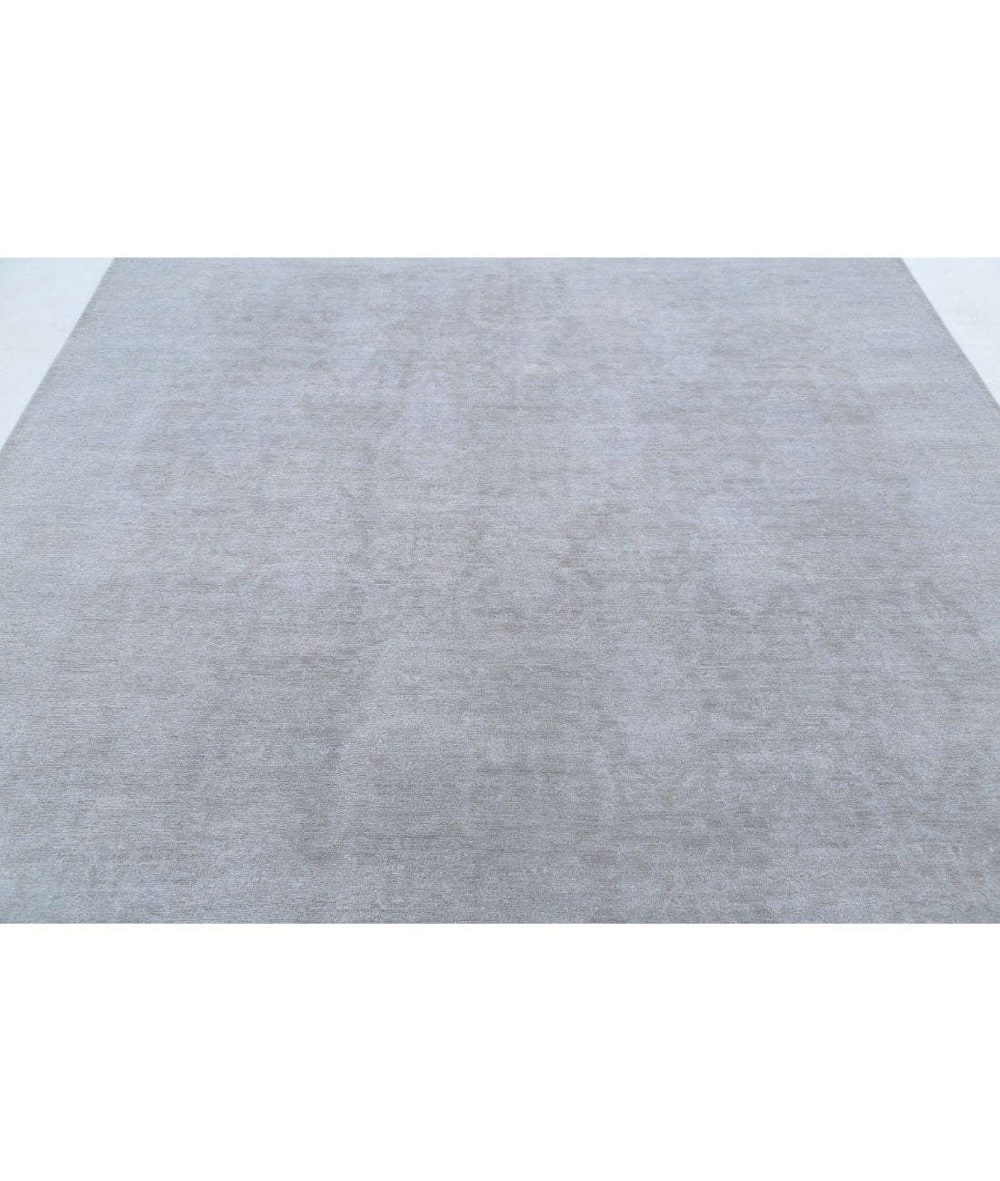 Overdye 7'11'' X 9'4'' Hand-Knotted Wool Rug 7'11'' x 9'4'' (238 X 280) / Grey / Grey