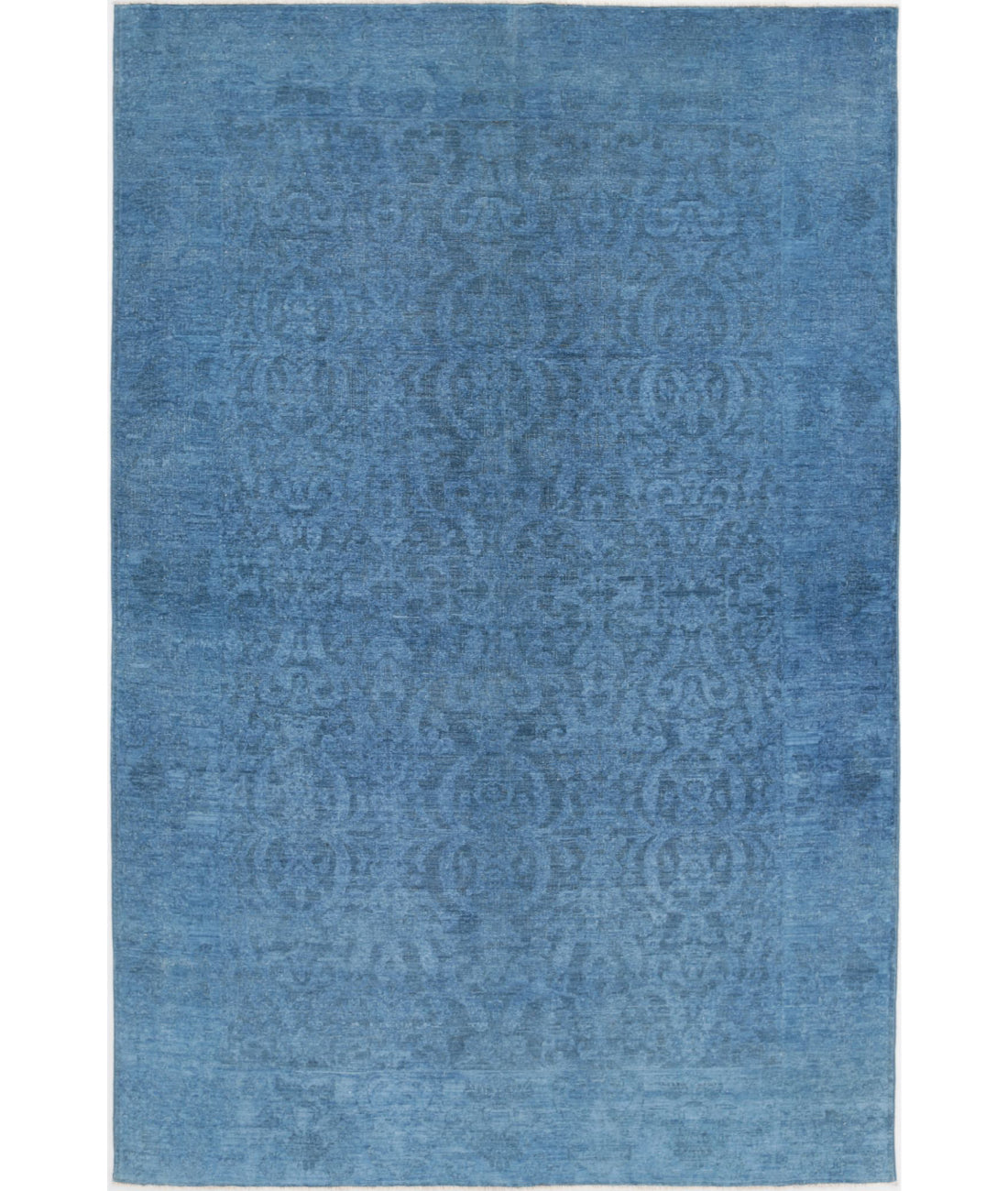Overdye 5'11'' X 9'2'' Hand-Knotted Wool Rug 5'11'' x 9'2'' (178 X 275) / Blue / Blue
