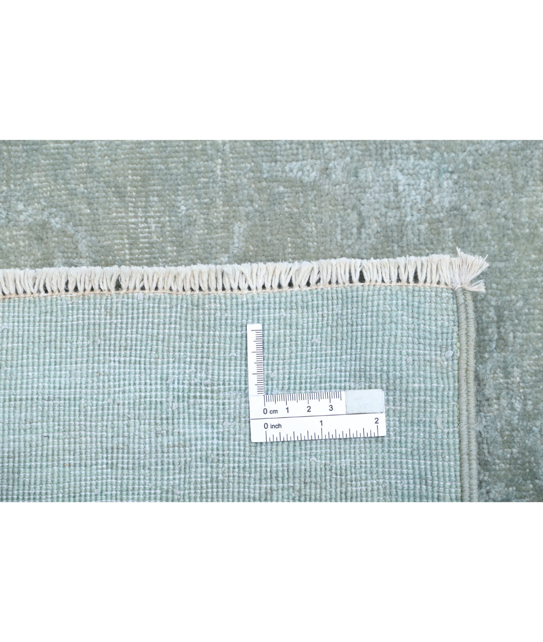 Overdye 9'1'' X 11'4'' Hand-Knotted Wool Rug 9'1'' x 11'4'' (273 X 340) / Green / N/A