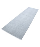 Overdye 3'2'' X 10'7'' Hand-Knotted Wool Rug 3'2'' x 10'7'' (95 X 318) / Grey / N/A