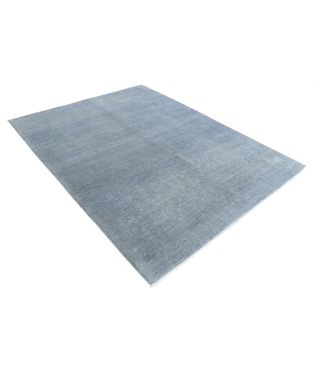 Overdye 6'0'' X 7'10'' Hand-Knotted Wool Rug 6'0'' x 7'10'' (180 X 235) / Grey / Grey