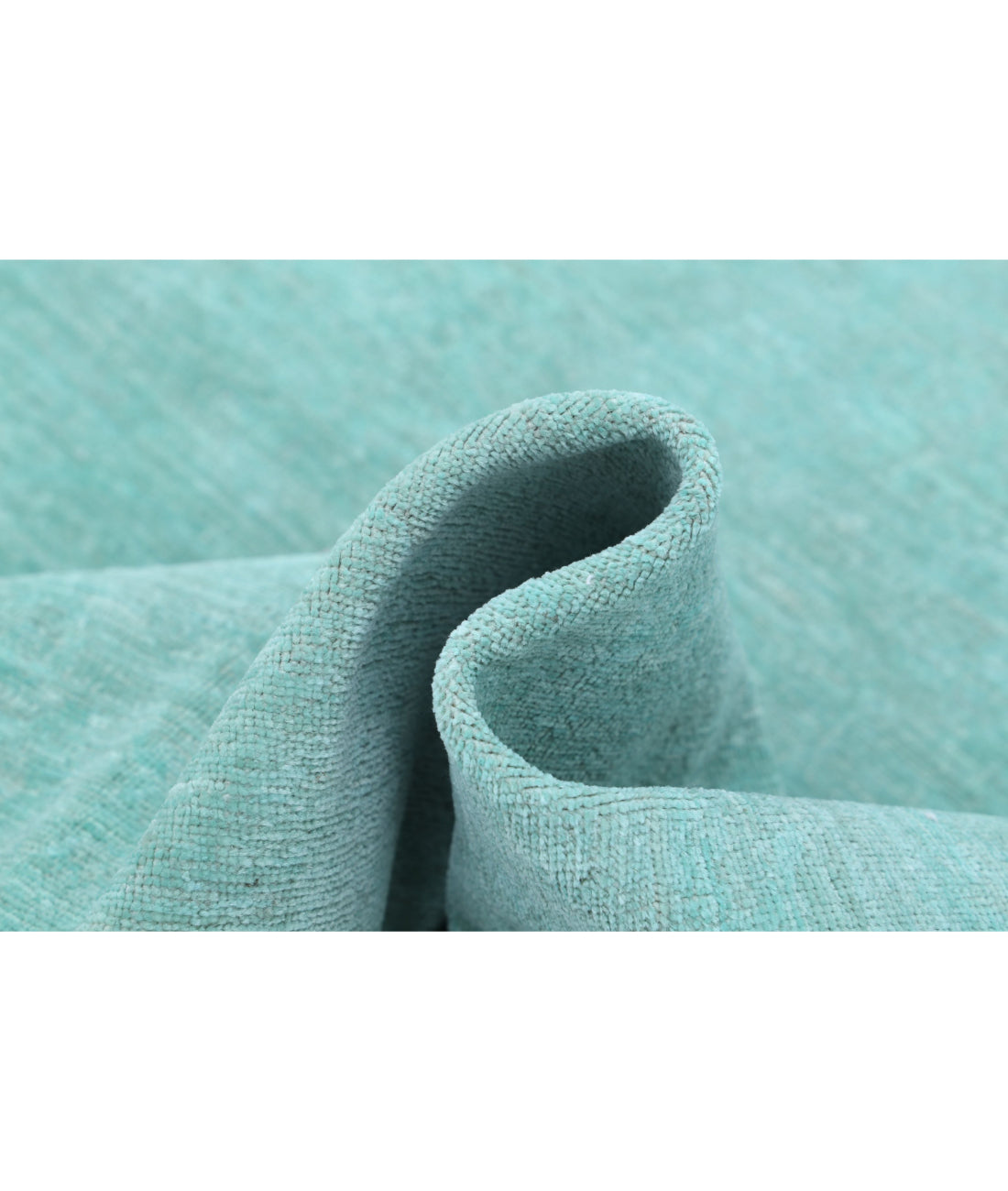 Overdye 8'0'' X 9'11'' Hand-Knotted Wool Rug 8'0'' x 9'11'' (240 X 298) / Green / N/A