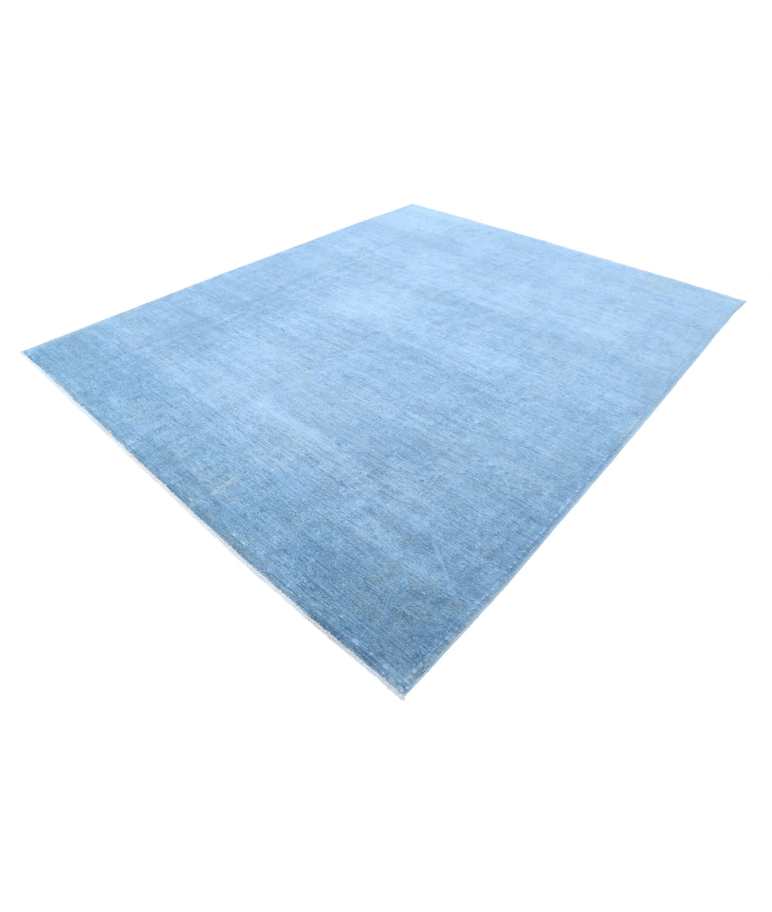Overdye 8'0'' X 9'8'' Hand-Knotted Wool Rug 8'0'' x 9'8'' (240 X 290) / Blue / N/A