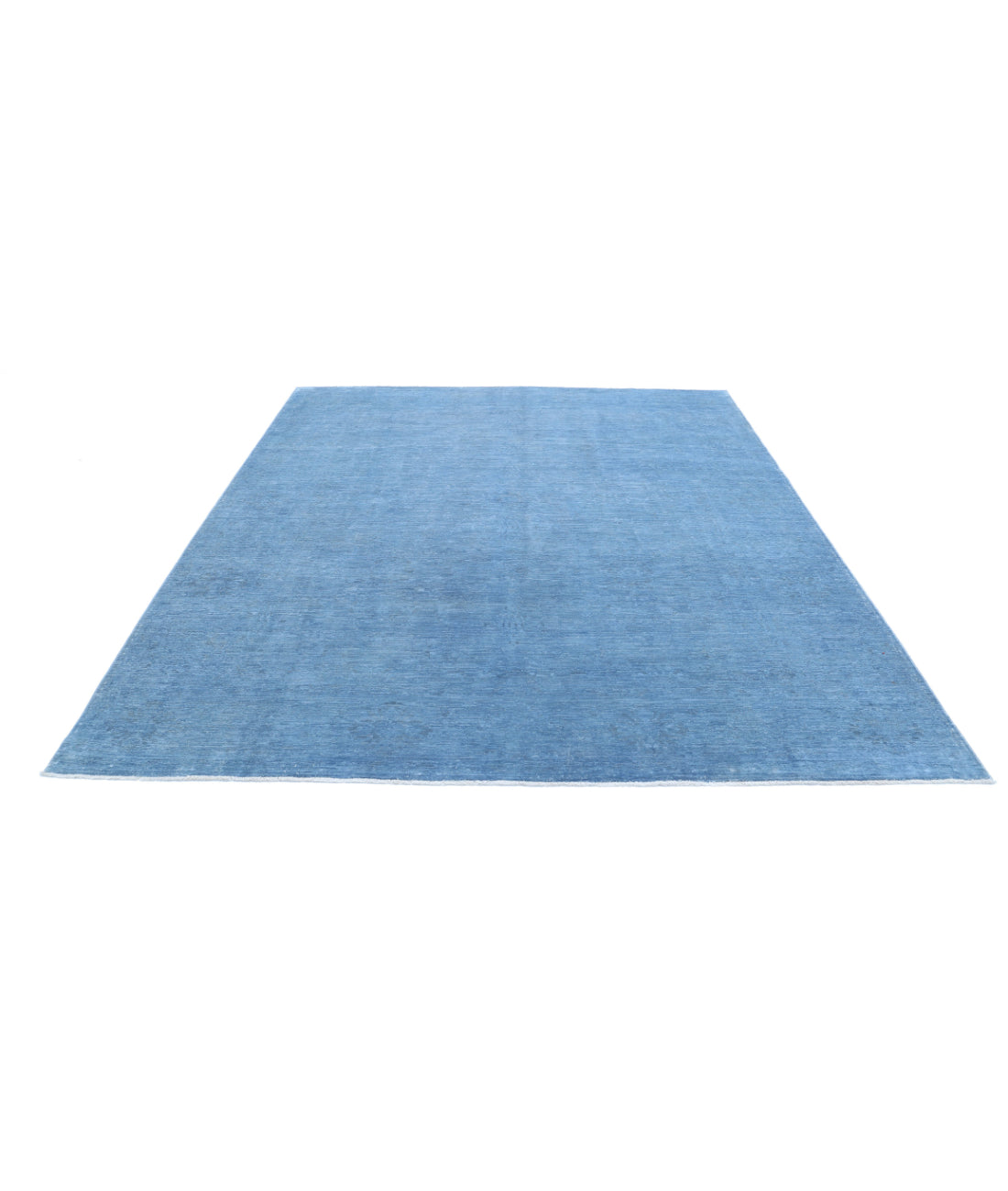 Overdye 8'0'' X 9'8'' Hand-Knotted Wool Rug 8'0'' x 9'8'' (240 X 290) / Blue / N/A