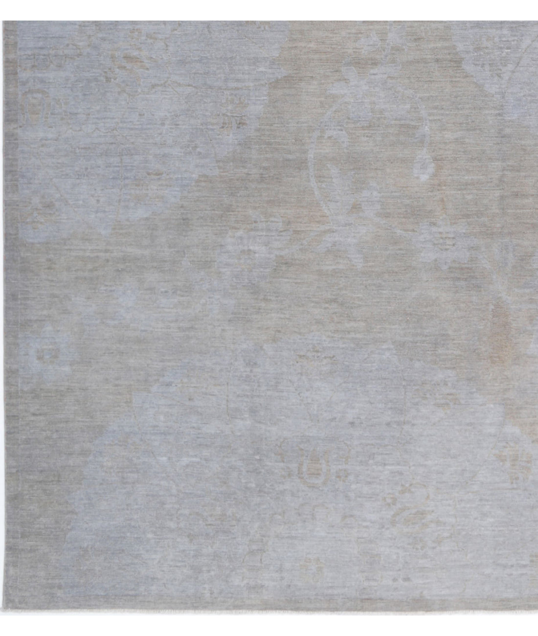 Overdye 8'10'' X 11'4'' Hand-Knotted Wool Rug 8'10'' x 11'4'' (265 X 340) / Grey / N/A