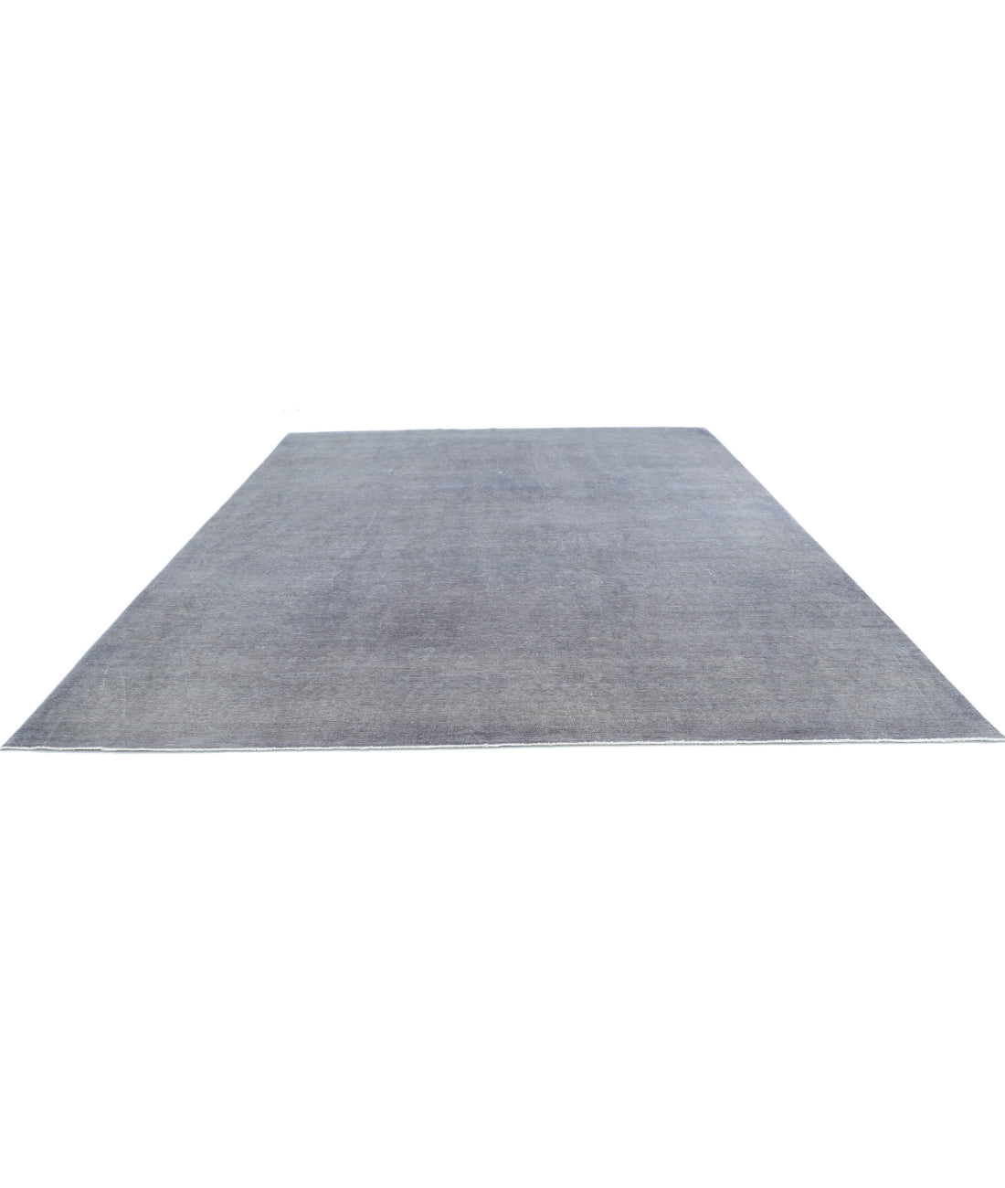 Overdye 11'10'' X 14'3'' Hand-Knotted Wool Rug 11'10'' x 14'3'' (355 X 428) / Grey / Grey