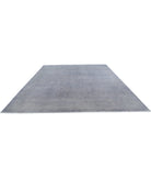 Overdye 11'10'' X 14'3'' Hand-Knotted Wool Rug 11'10'' x 14'3'' (355 X 428) / Grey / Grey