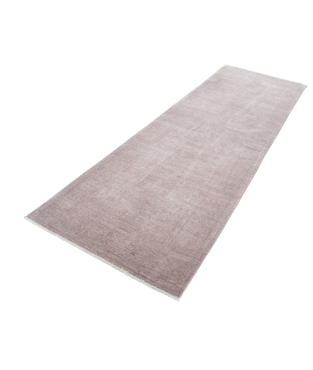 Overdye 3'1'' X 9'10'' Hand-Knotted Wool Rug 3'1'' x 9'10'' (93 X 295) / Taupe / Taupe