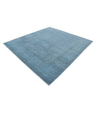 Overdye 7'9'' X 8'5'' Hand-Knotted Wool Rug 7'9'' x 8'5'' (233 X 253) / Blue / Blue