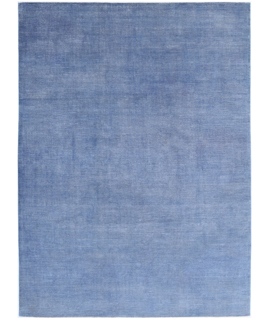 Overdye 8'11'' X 12'2'' Hand-Knotted Wool Rug 8'11'' x 12'2'' (268 X 365) / Blue / Blue