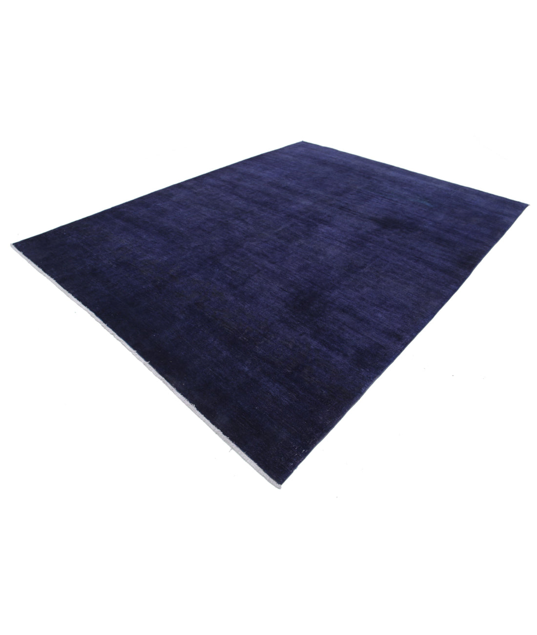Overdye 8'7'' X 11'1'' Hand-Knotted Wool Rug 8'7'' x 11'1'' (258 X 333) / Purple / Purple