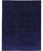 Overdye 8'7'' X 11'1'' Hand-Knotted Wool Rug 8'7'' x 11'1'' (258 X 333) / Purple / Purple