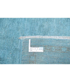 Overdye 3'0'' X 7'9'' Hand-Knotted Wool Rug 3'0'' x 7'9'' (90 X 233) / Teal / N/A