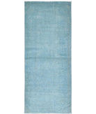 Overdye 3'0'' X 7'9'' Hand-Knotted Wool Rug 3'0'' x 7'9'' (90 X 233) / Teal / N/A