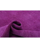 Overdye 7'11'' X 9'4'' Hand-Knotted Wool Rug 7'11'' x 9'4'' (238 X 280) / Magenta / Magenta