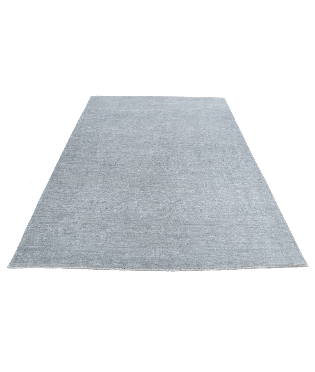 Overdye 6'1'' X 8'4'' Hand-Knotted Wool Rug 6'1'' x 8'4'' (183 X 250) / Grey / Grey