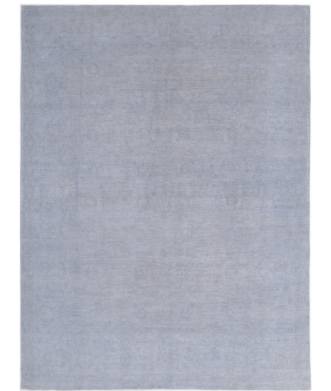 Overdye 9'0'' X 12'4'' Hand-Knotted Wool Rug 9'0'' x 12'4'' (270 X 370) / Grey / Grey