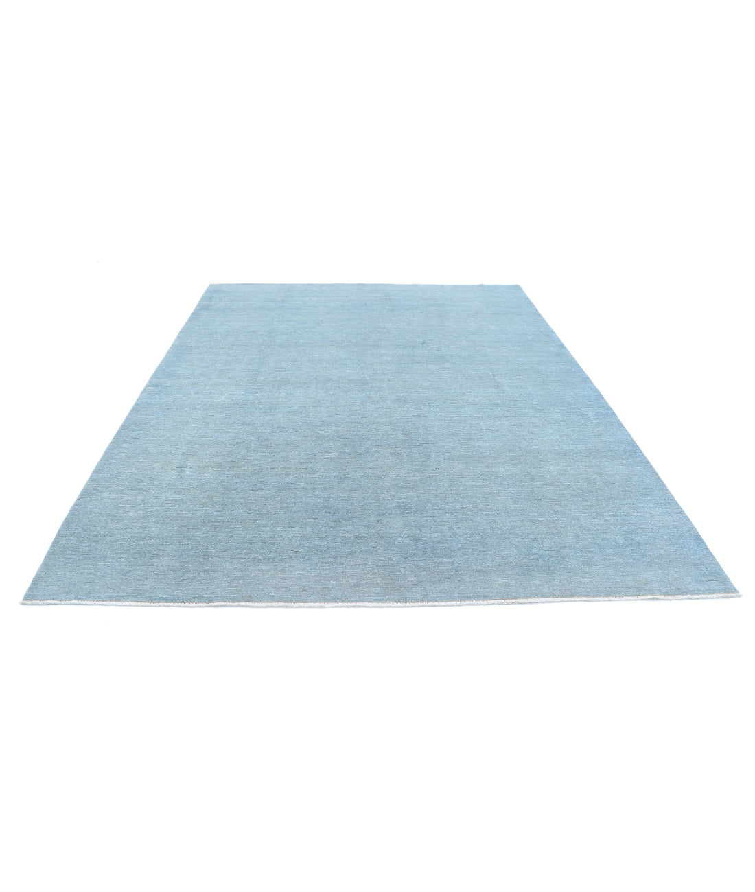 Overdye 7'11'' X 9'11'' Hand-Knotted Wool Rug 7'11'' x 9'11'' (238 X 298) / Blue / Blue
