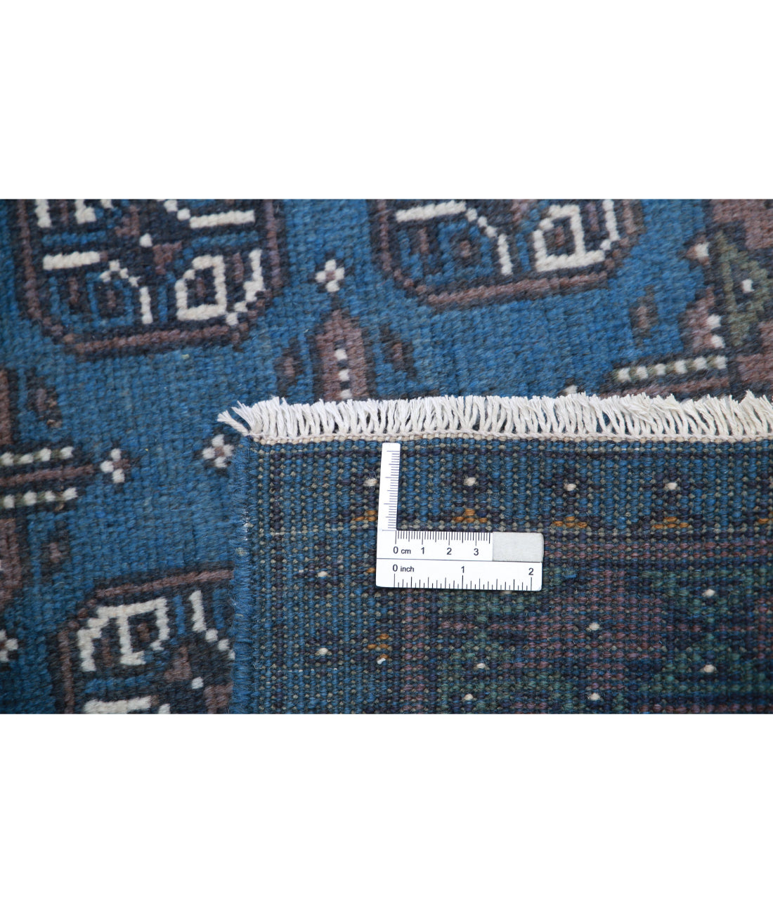 Revival 3'4'' X 4'9'' Hand-Knotted Wool Rug 3'4'' x 4'9'' (100 X 143) / Blue / Gold