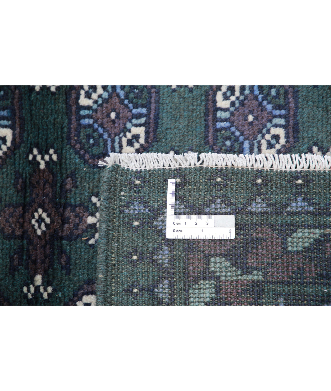 Revival 3'6'' X 4'7'' Hand-Knotted Wool Rug 3'6'' x 4'7'' (105 X 138) / Green / Blue