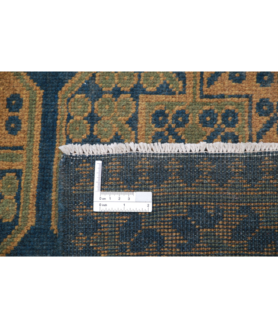 Revival 5'1'' X 6'2'' Hand-Knotted Wool Rug 5'1'' x 6'2'' (153 X 185) / Blue / Green