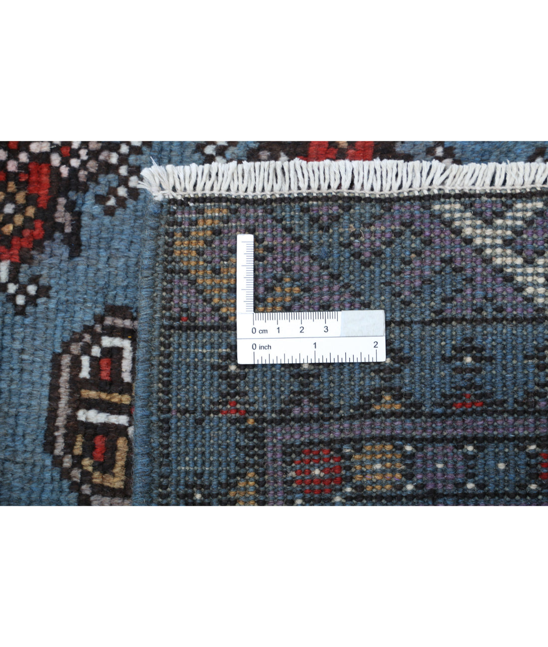 Revival 6'8'' X 9'7'' Hand-Knotted Wool Rug 6'8'' x 9'7'' (200 X 288) / Blue / Taupe